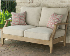 Hoover Furniture Outlet - Ashley Furniture - Clare View Loveseat with Cushion - Loveseat w/Cushion / Beige - P801-835