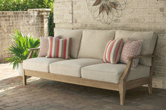 Hoover Furniture Outlet - Ashley Furniture - Clare View Sofa with Cushion - Sofa with Cushion / Beige - P801-838