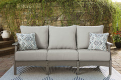 Hoover Furniture Outlet - Ashley Furniture - Visola Outdoor Sofa with Cushion - Sofa with Cushion - P802-838