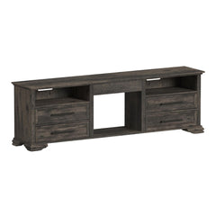 Park Ridge 82'' TV Console without Fireplace Insert in Charcoal
