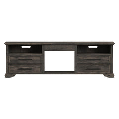 Park Ridge 82'' TV Console without Fireplace Insert in Charcoal