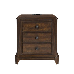 Phillipe 2-Drawer Cabinet with USB in Cherry