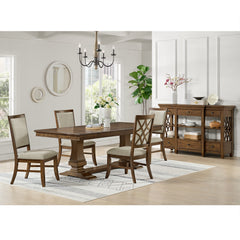 Phillipe Dining Table with with 18" Leaf in Cherry – SKU D-5210-5-DT | Elements