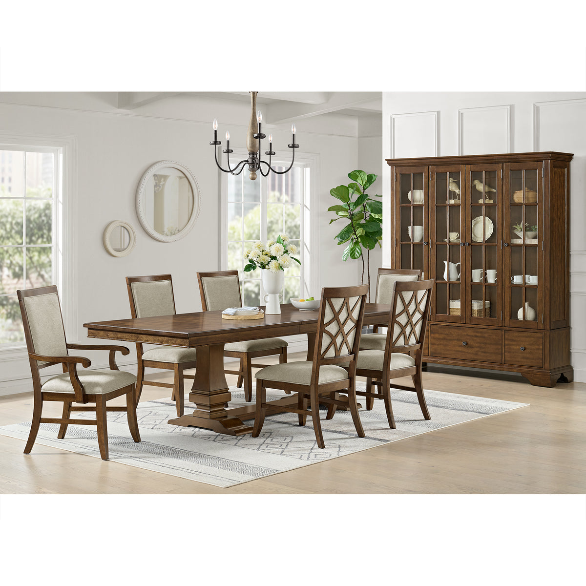 Phillipe Curio Base in Cherry – SKU D-5210-5-CRB | Elements
