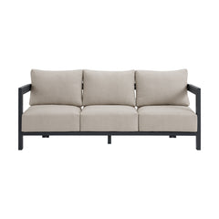 Playa Sofa - Dark Grey and Olefin Beige with 2 Pillows