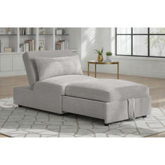 Pluto Chair with kidney pillow, Klik Klak and Pop up in Coronado Grey