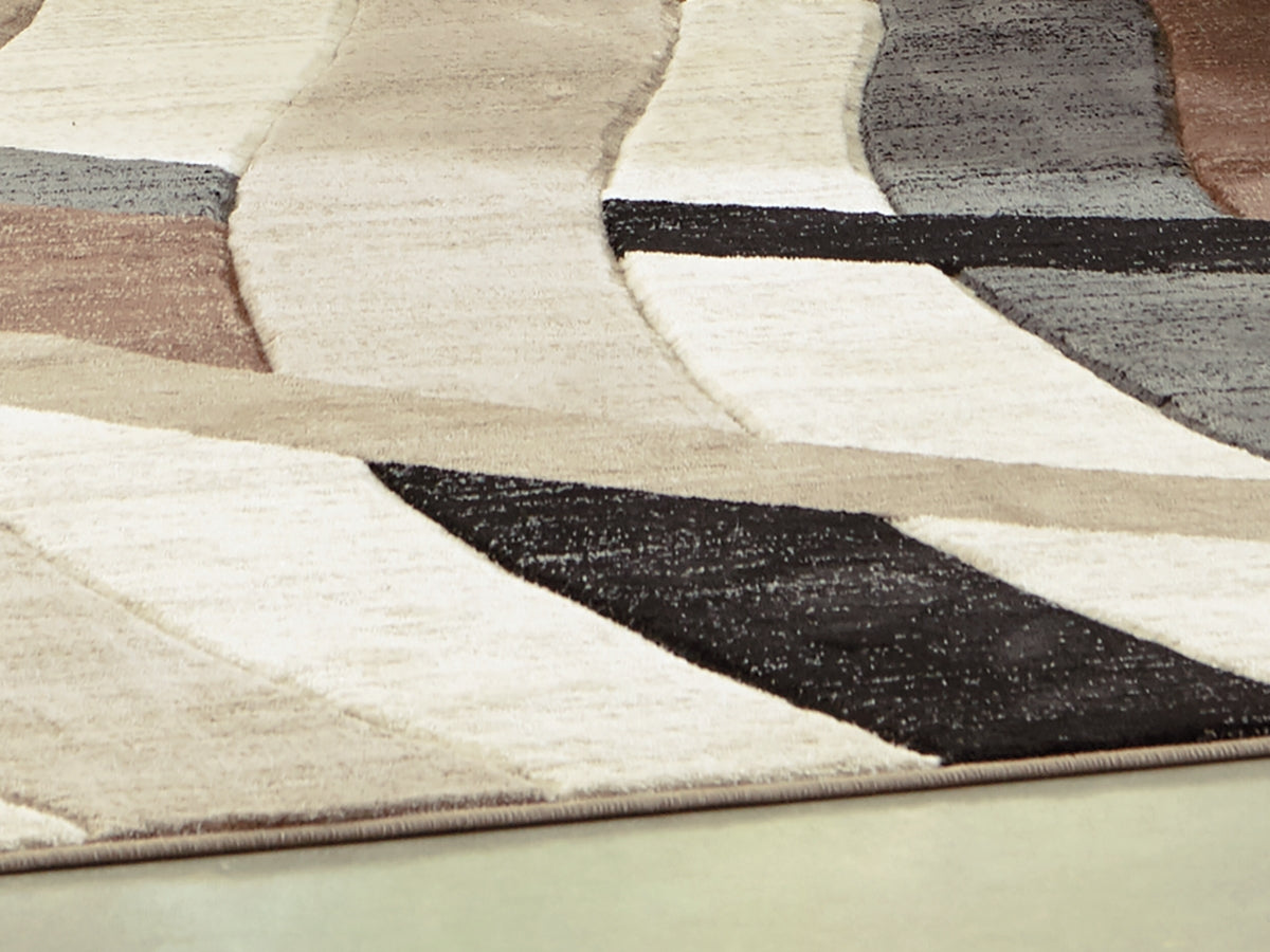 Hoover Furniture Outlet - Ashley Furniture - Jacinth 6'6" x 9'6" Rug - 6'6" x 9'6" Rug / Multi - R402921