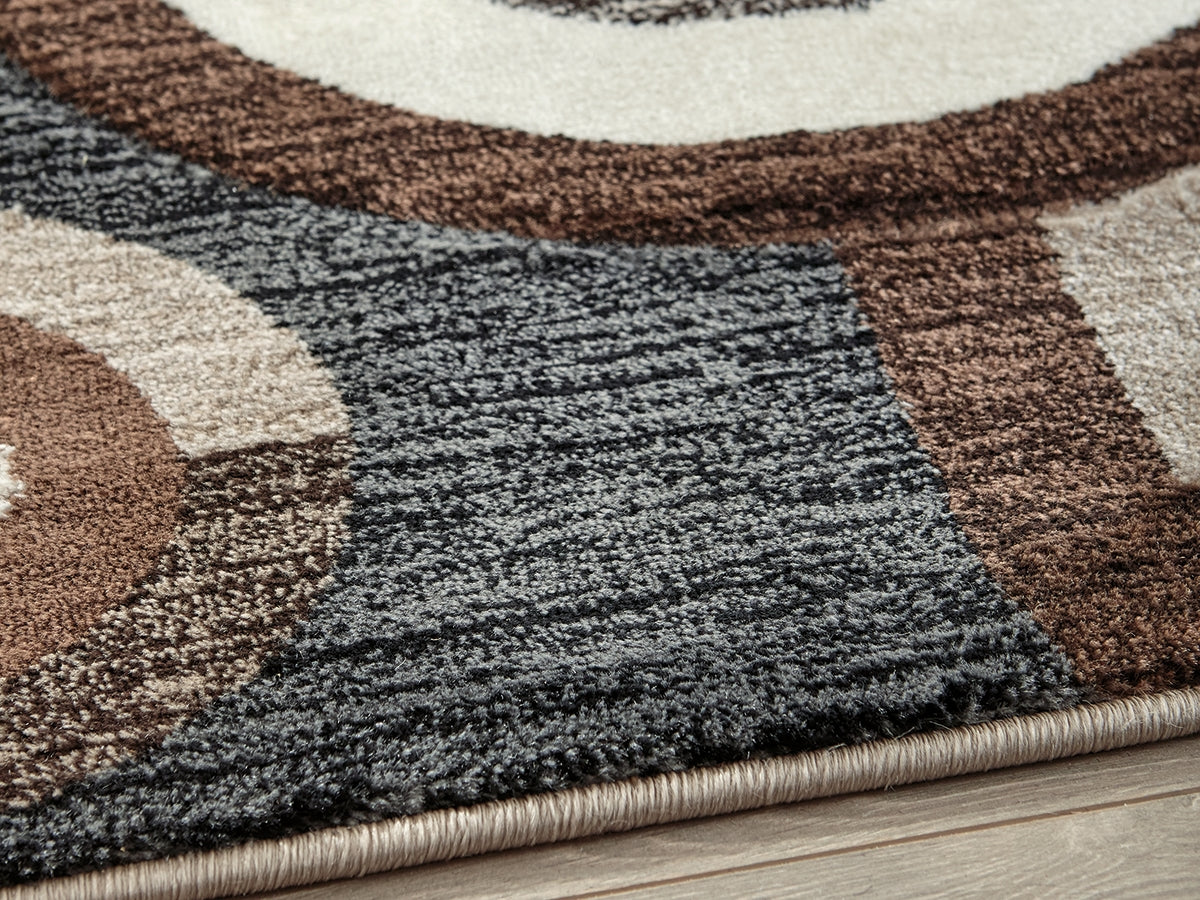 Hoover Furniture Outlet - Ashley Furniture - Guintte 5' x 6'7" Rug - 5' x 6'7" Rug / Multi - R403972