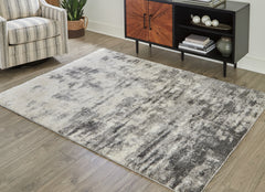 Hoover Furniture Outlet - Ashley Furniture - Gerdie 7'10" x 10' Rug - 7'10" x 10' Rug / Cream/Gray - R404991