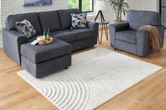 Hoover Furniture Outlet - Ashley Furniture - Lambworth 7'10" x 10' Rug - 7'10" x 10' Rug / Gray/Cream - R405341