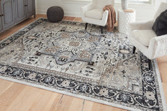 Hoover Furniture Outlet - Ashley Furniture - Gregmoore 7'9" x 9'11" Washable Rug - 7'9" x 9'11" Washable Rug / Multi - R405821