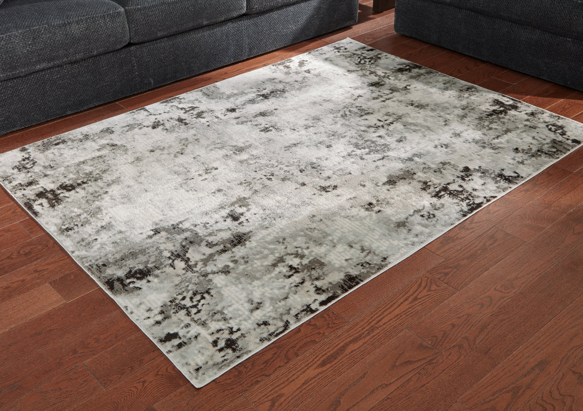 Hoover Furniture Outlet - Ashley Furniture - Greyland 8' x 10' Rug - 8' x 10' Rug / Multi - R405971
