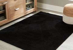 Hoover Furniture Outlet - Ashley Furniture - Anaben 8' x 10'1" Washable Rug - 8' x 10'1" Washable Rug / Black - R406311