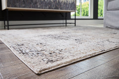 Hoover Furniture Outlet - Ashley Furniture - Elaning 8' x 10' Rug - 8' x 10' Rug / Black/Gray/Cream - R406701
