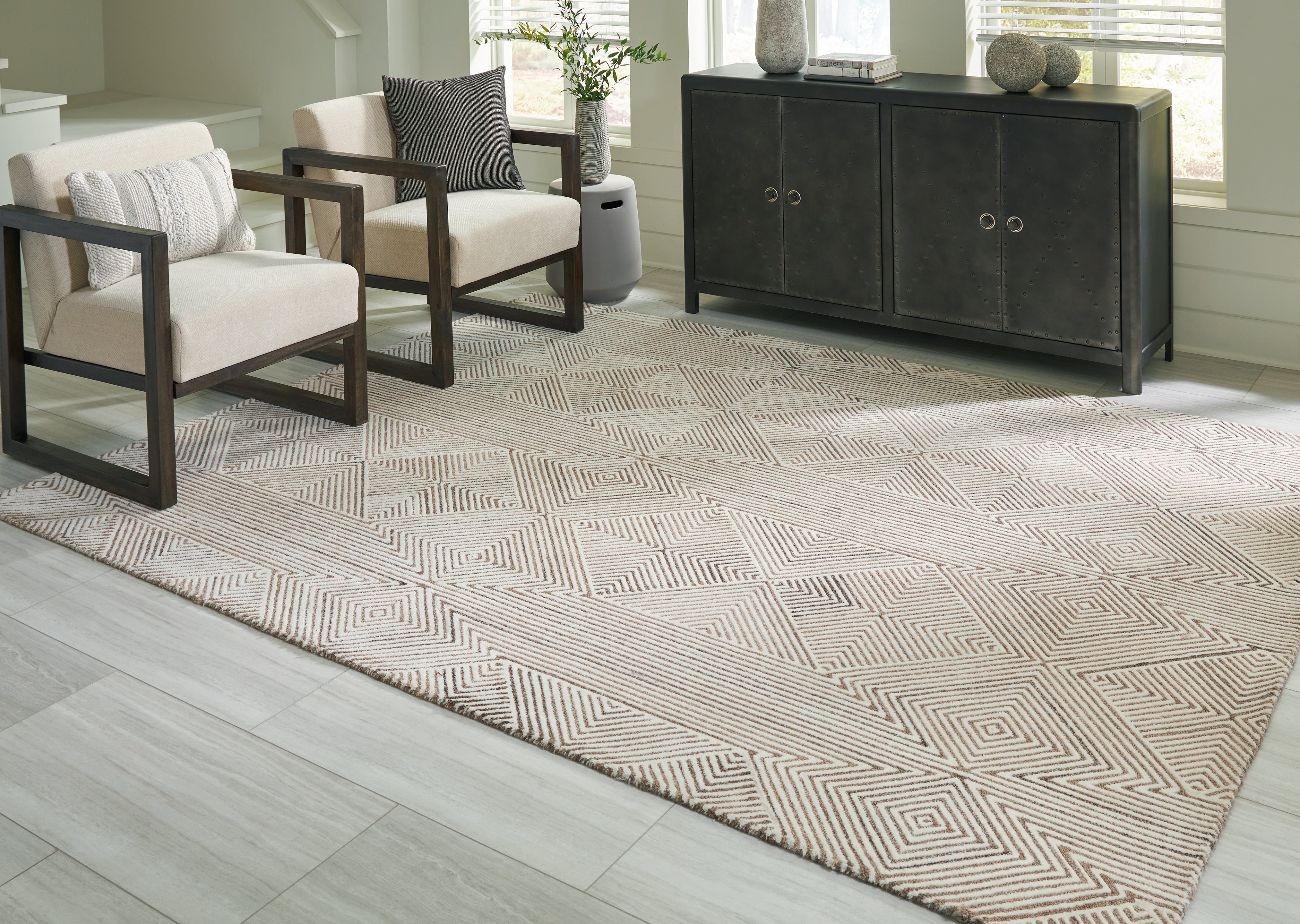 Hoover Furniture Outlet - Ashley Furniture - Jadott 8' x 10' Rug - 8' x 10' Rug - R406801