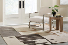 Hoover Furniture Outlet - Ashley Furniture - Kencher 8' x 10' Rug - 8' x 10' Rug / Beige/Brown - R406821