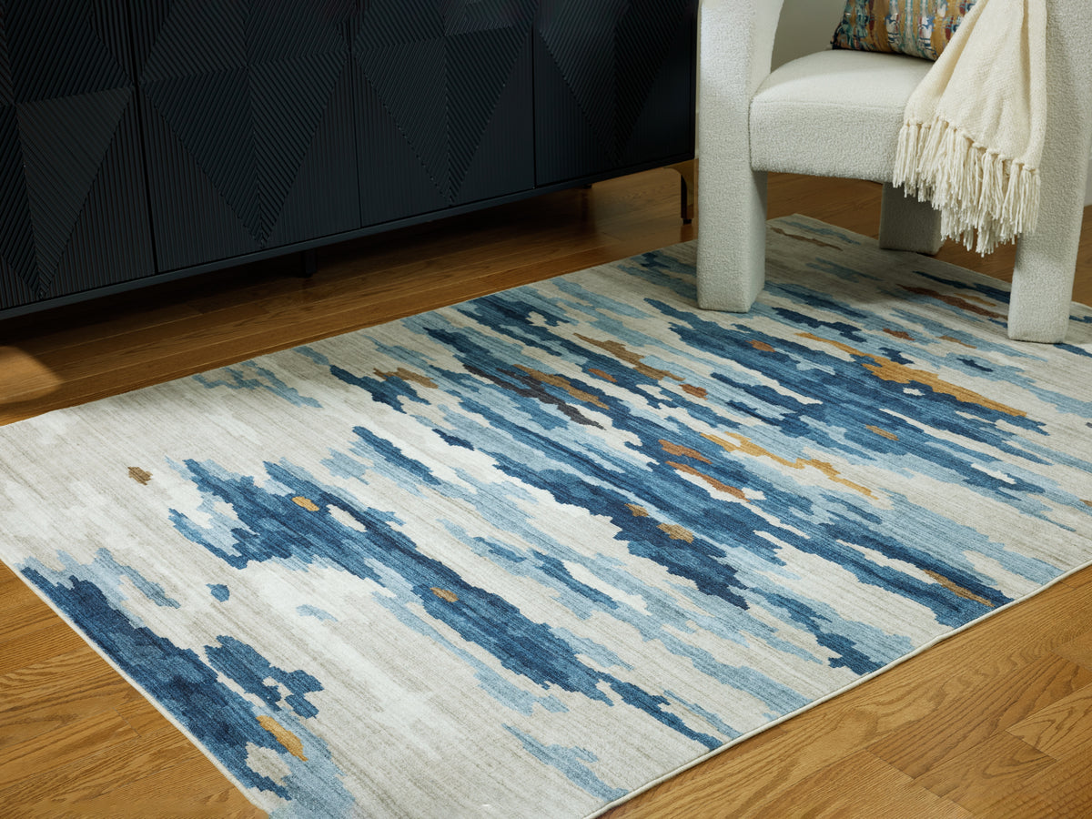 Hoover Furniture Outlet - Ashley Furniture - Vinlett 5' x 7' Washable Rug - 5' x 7' Washable Rug - R407042