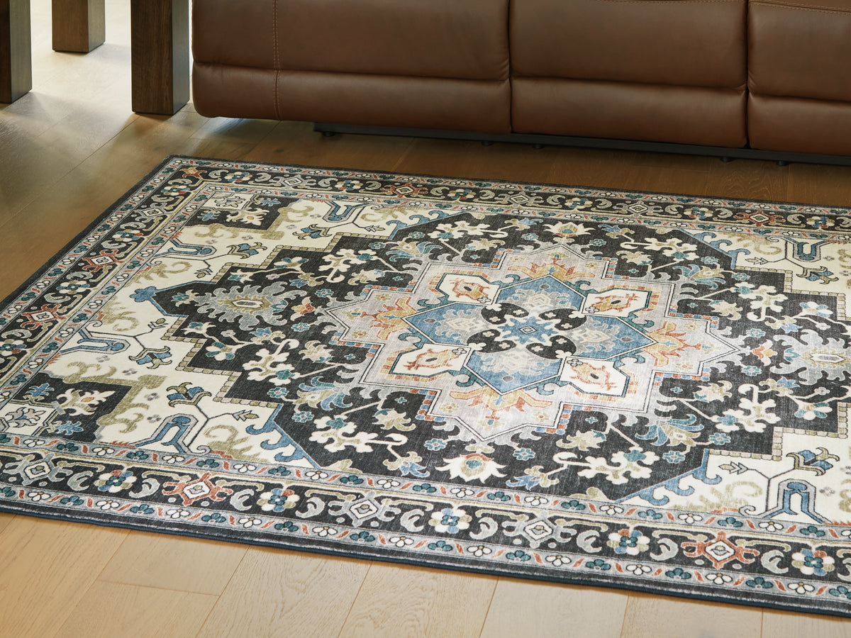 Hoover Furniture Outlet - Ashley Furniture - Leningston 5' x 7' Washable Rug - 5' x 7' Washable Rug - R407062