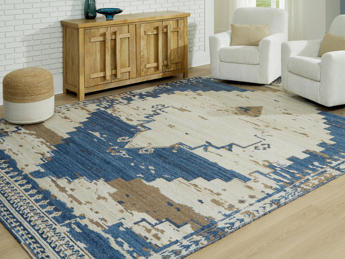 Hoover Furniture Outlet - Ashley Furniture - Varnler 10' x 14' Rug - 10' x 14' Rug - R407130