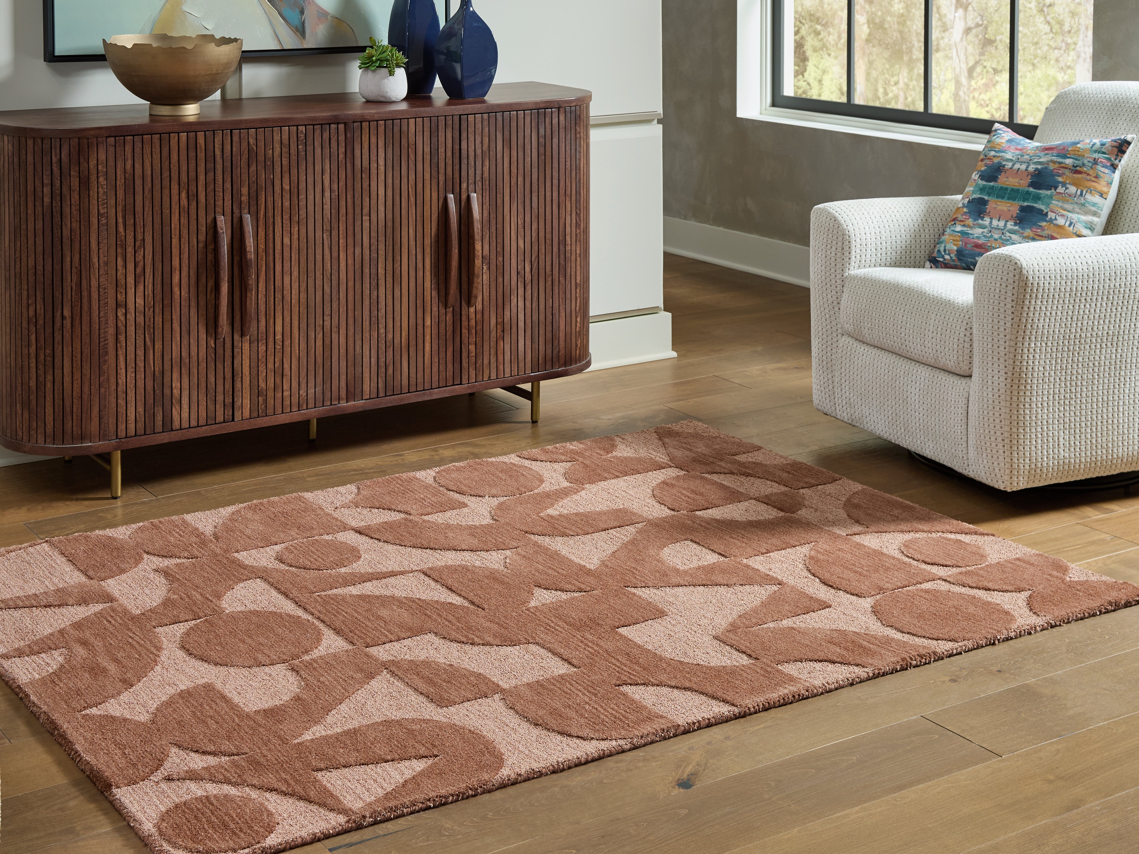 Hoover Furniture Outlet - Ashley Furniture - Perrenton 5' x 7' Rug - 5' x 7' Rug - R407202