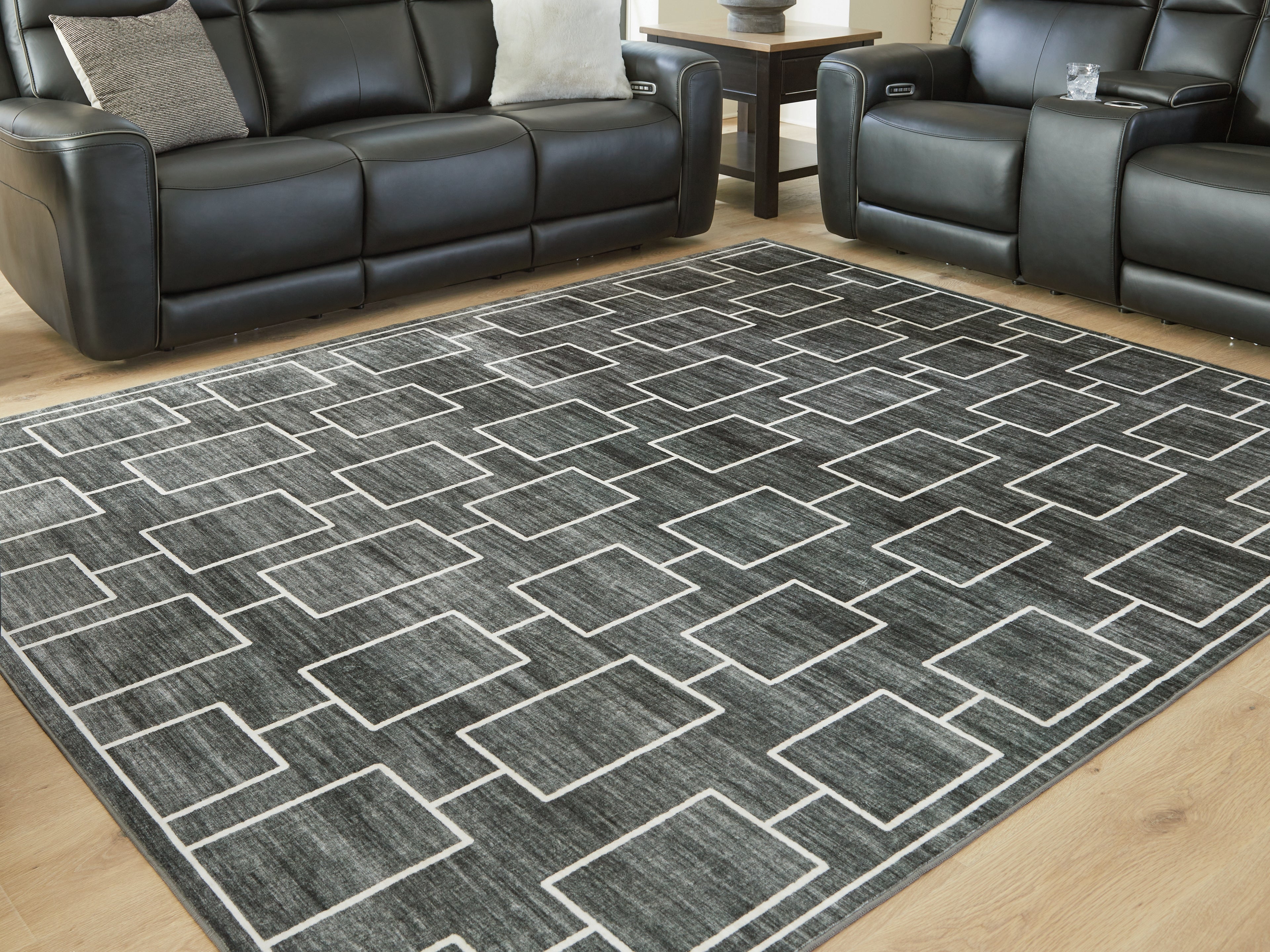 Hoover Furniture Outlet - Ashley Furniture - Elderland Washable 7'6" x 9'6" Area Rug - Washable 7'6" x 9'6" Area Rug - R407401