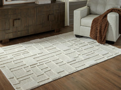 Hoover Furniture Outlet - Ashley Furniture - Empriss 5' x 7' Area Rug - 5' x 7' Area Rug / Ivory - R407622