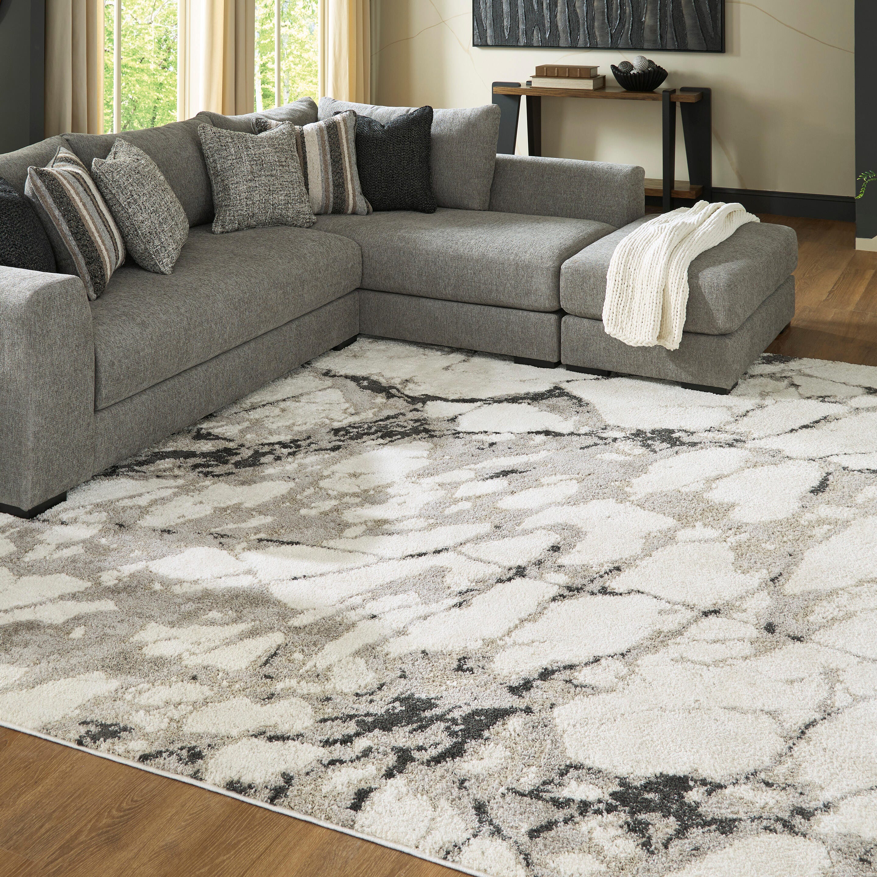 Hoover Furniture Outlet - Ashley Furniture - Worthbrook Extra Large Rug - Extra Large Rug - R408720