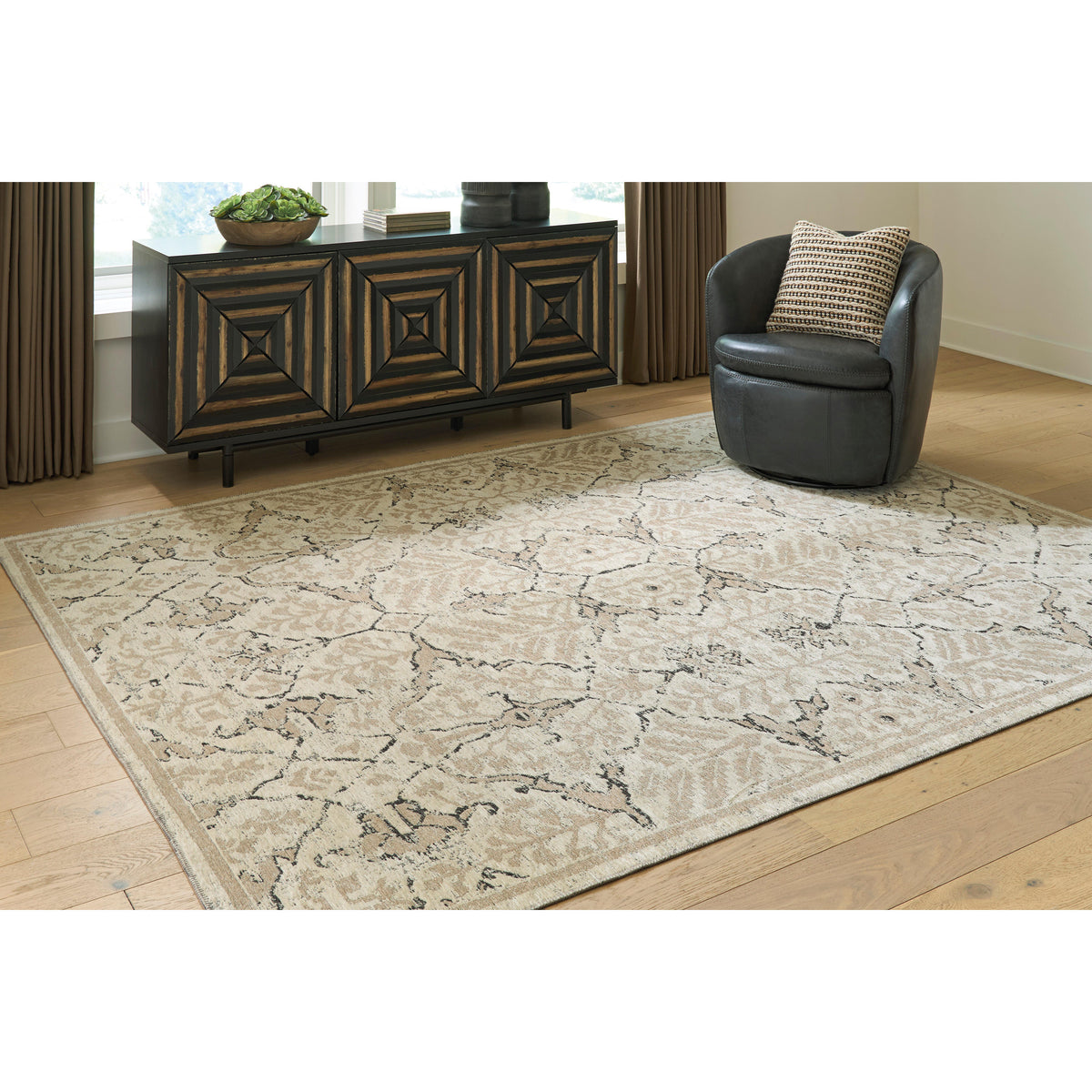 Hoover Furniture Outlet - Ashley Furniture - Audville Large Rug - Large Rug - R408841
