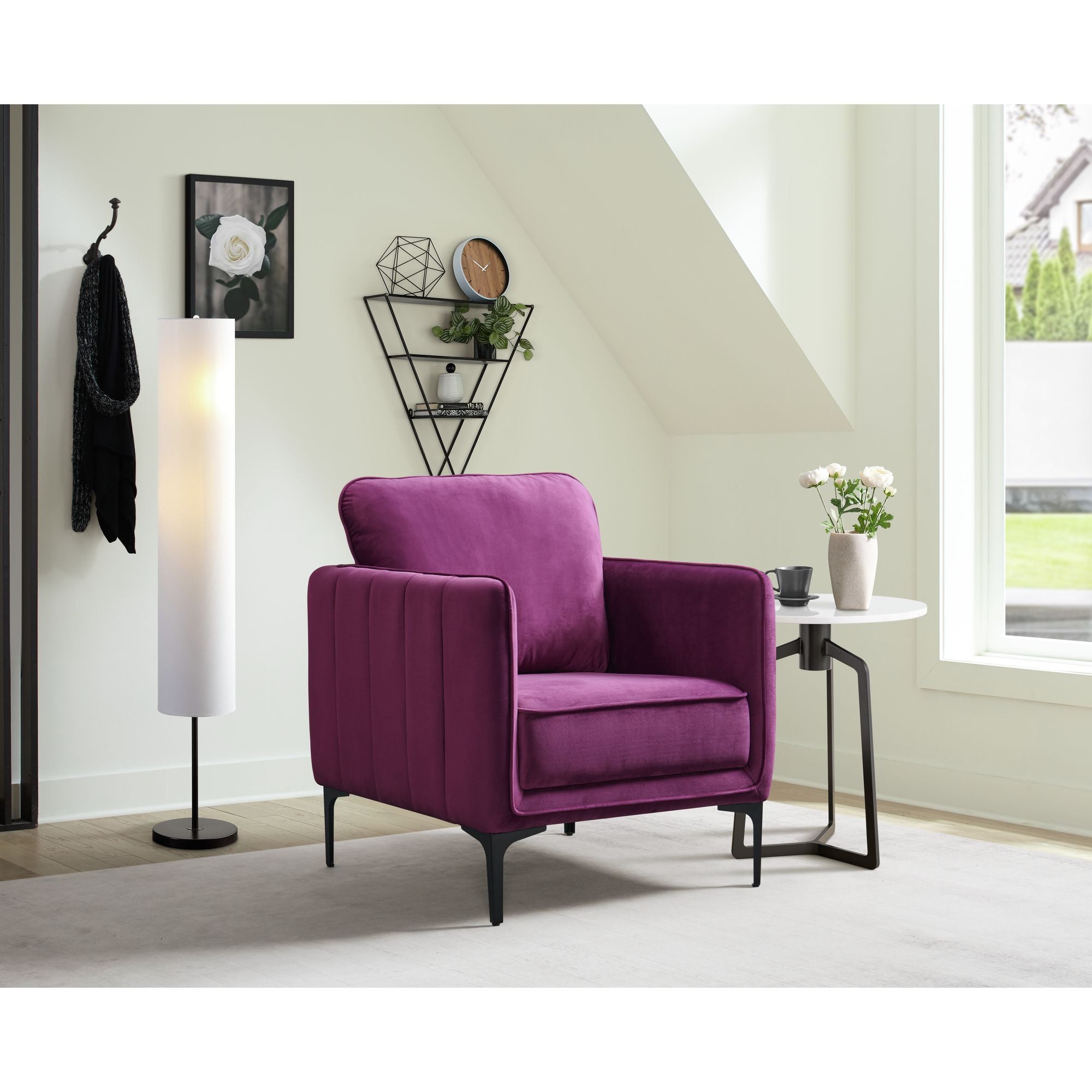 Rae Chair in Lavish 152 Purple Velvet – SKU U-4460-8563-100 | Elements
