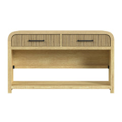 Ridgemont Sofa Table with Bottom Shelf in Natural