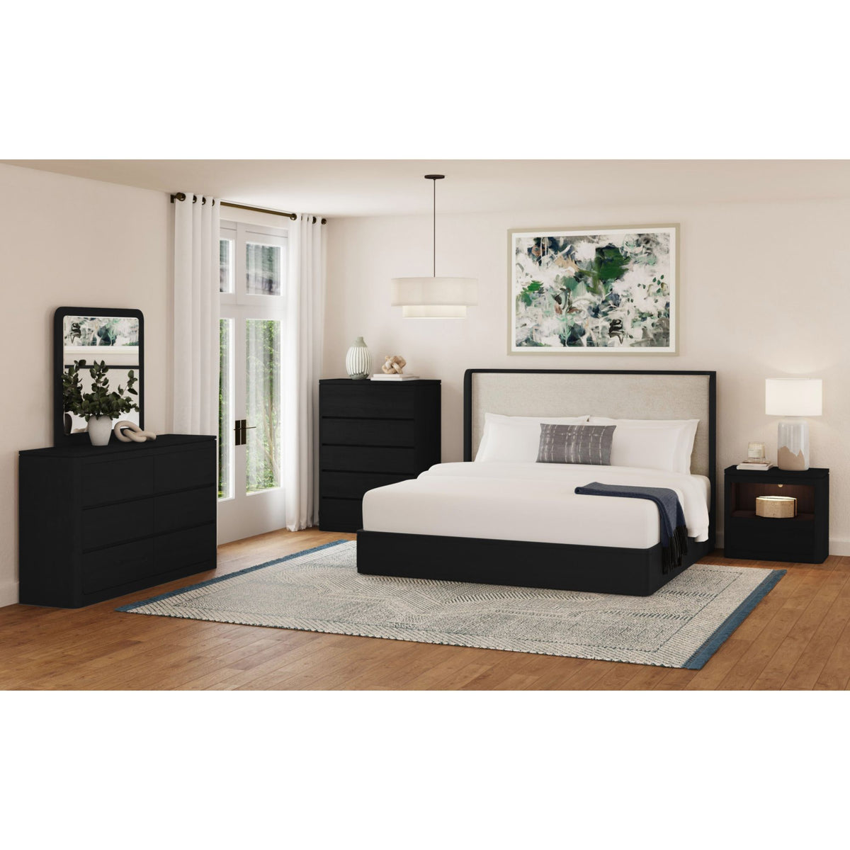 Rosalie Dresser in Black – SKU B-16860-8-DR | Elements