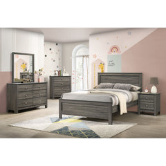 Sami Youth 6-Drawer Dresser in Grey