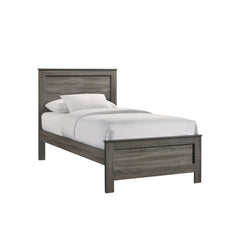 Sami Youth Twin Panel Bed in Grey