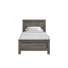 Sami Youth Twin Panel Bed in Grey