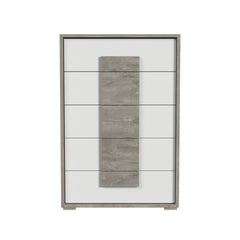 San Matteo 5-Drawer Chest in Dual Tone