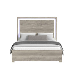 San Matteo King Bed with LED in Dual Tone