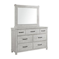 Scott Dresser & Mirror Set White Finish