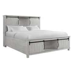 Scott King Storage Bed White Finish