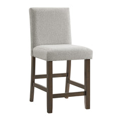 Seneca Counter Side Chair with Grey Fabric in Brown (2 Per Carton)