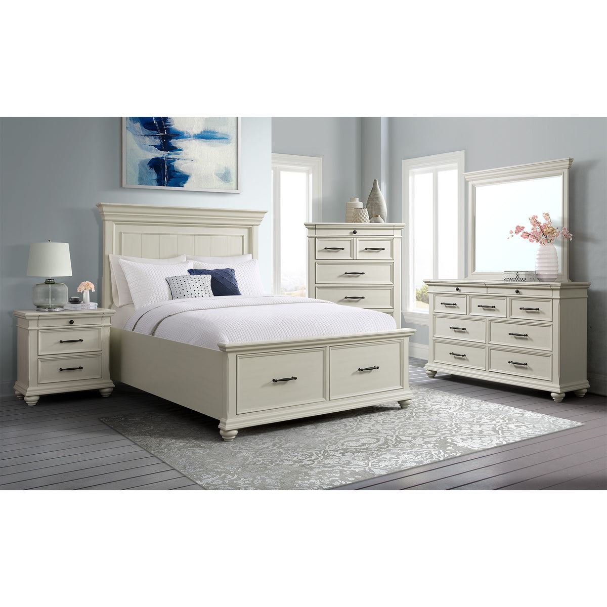 Slater 9-Drawer Dresser with Mirror – SKU SR600DRMR | Elements