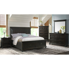 Slater King Bed Black – SKU SR850KB | Elements