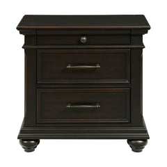 Slater Nightstand w/USB Black