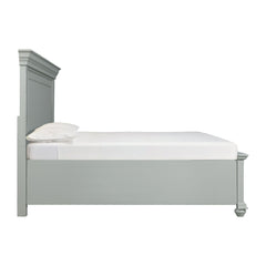 Slater Queen Platform Storage Bed in Grey