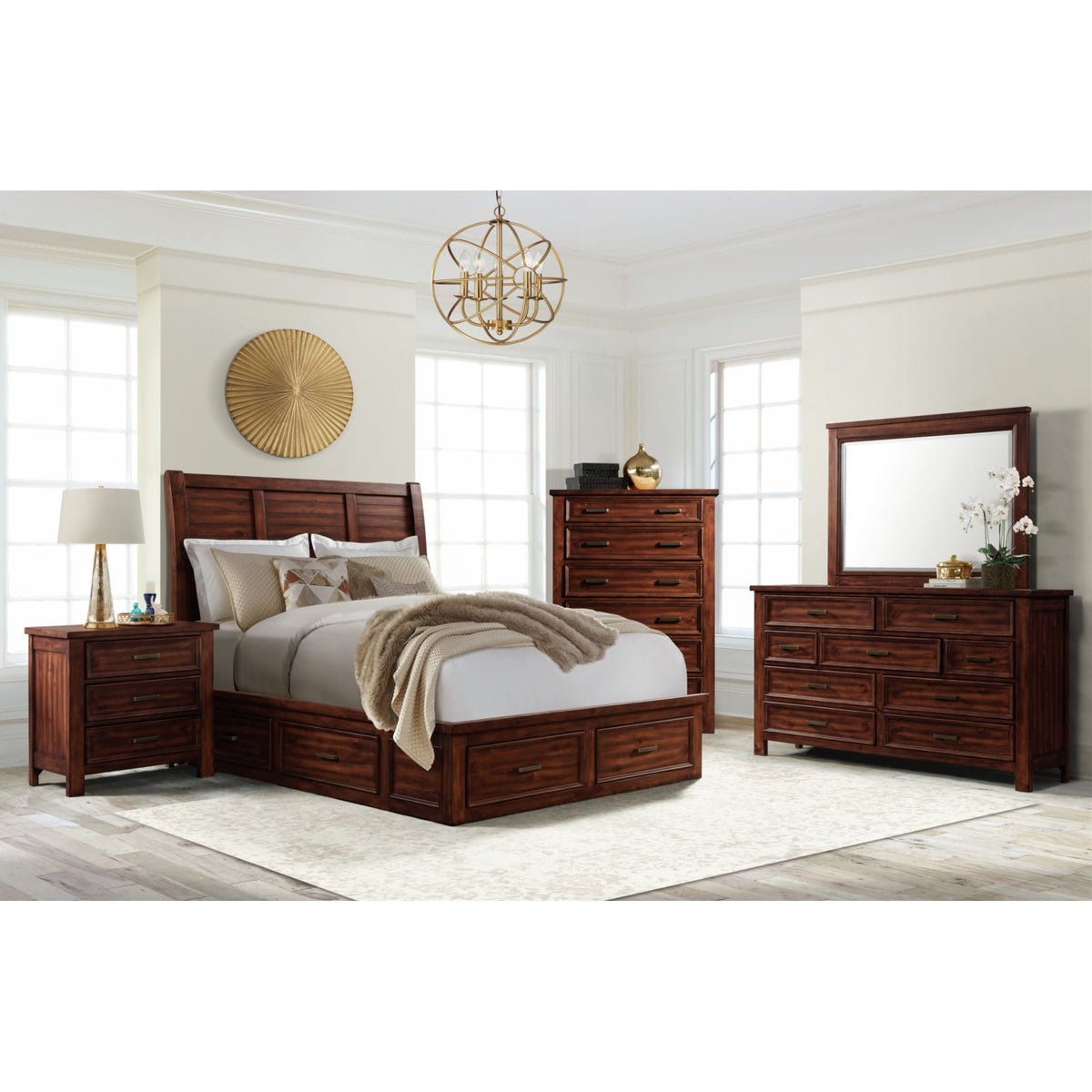 Sullivan 9-Drawer Dresser in Rich Cherry – SKU SV600DR | Elements