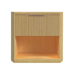 Sylvie 1-Drawer Nightstand with Touch Light in Natural LED