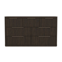 Sylvie 7-Drawer Dresser in Dark Brown