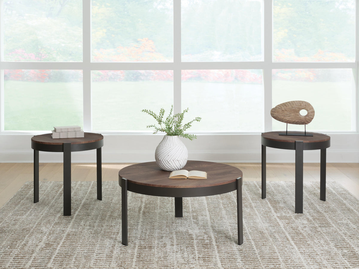 Hoover Furniture Outlet - Ashley Furniture - Horizon Hills Table (Set of 3) - Occasional Table Set (3/CN) - T186-13