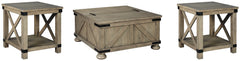 Hoover Furniture Outlet - Ashley Furniture - Aldwin Coffee Table and 2 End Tables - Coffee Table and 2 End Tables - T457T1