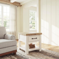 Hoover Furniture Outlet - Ashley Furniture - Savonport End Table - Rectangular End Table - T4615-3