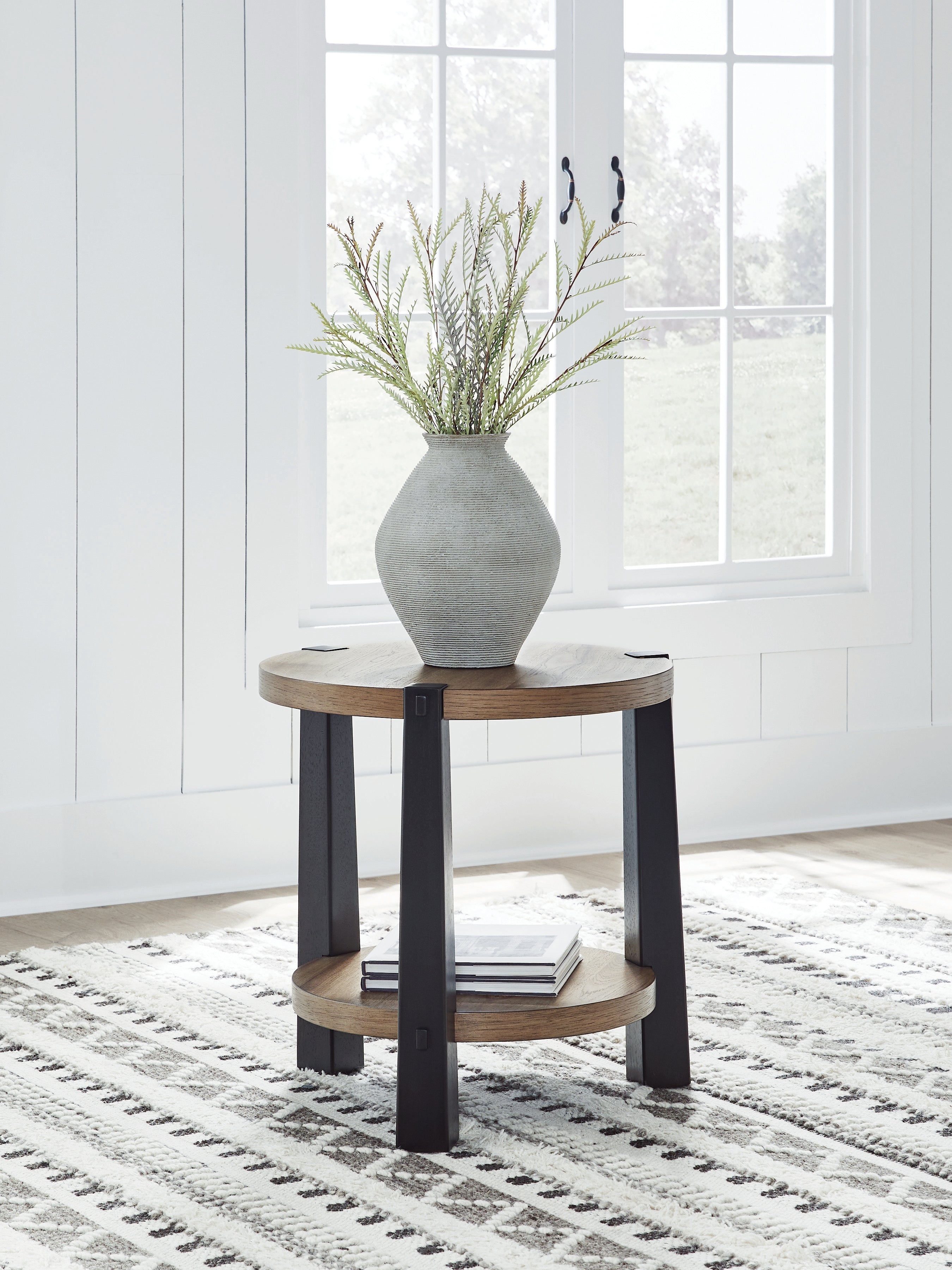 Hoover Furniture Outlet - Ashley Furniture - Ridgester End Table - Round End Table - T518-6